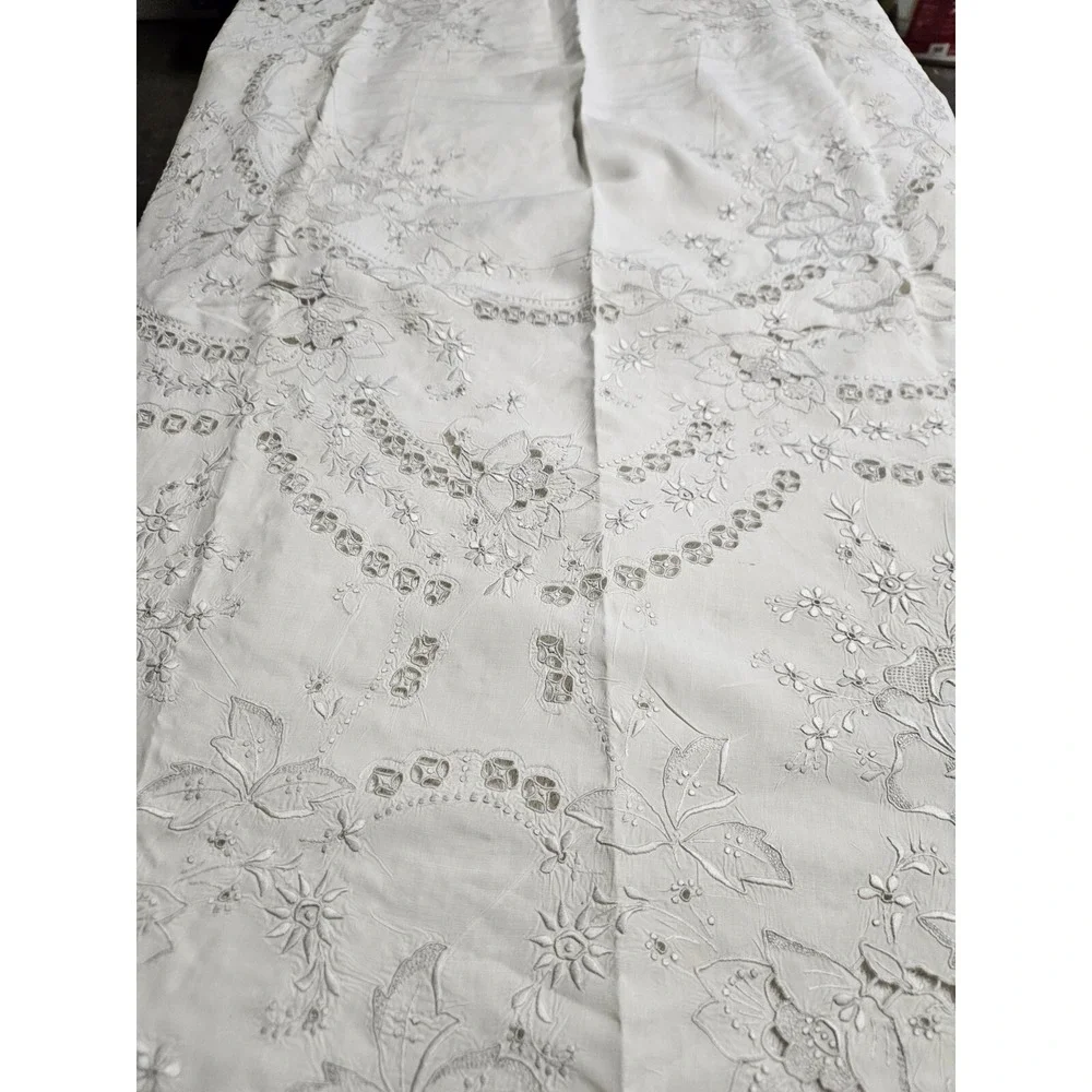 2 Round Antique Table Clothes